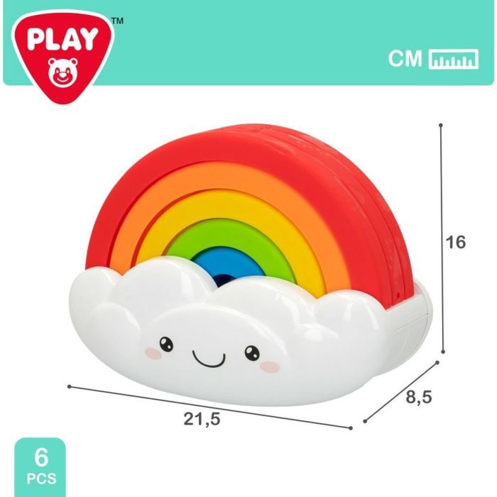 Juego de Habilidad para Bebé PlayGo Arcoíris 6 Piezas 21,5 x 16 x 8,5 cm (6 Unidades) 1