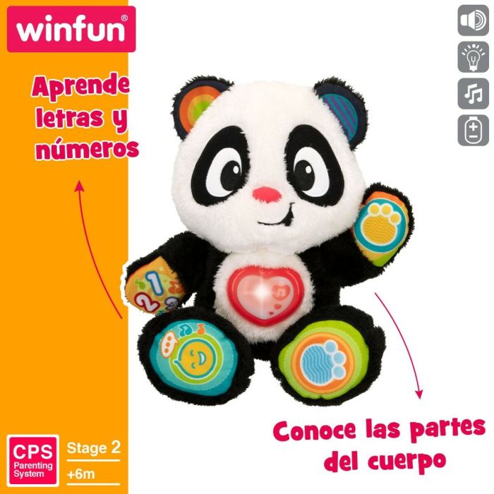 Juguete de bebé Winfun Oso Panda 27 x 33 x 14 cm (4 Unidades) 4