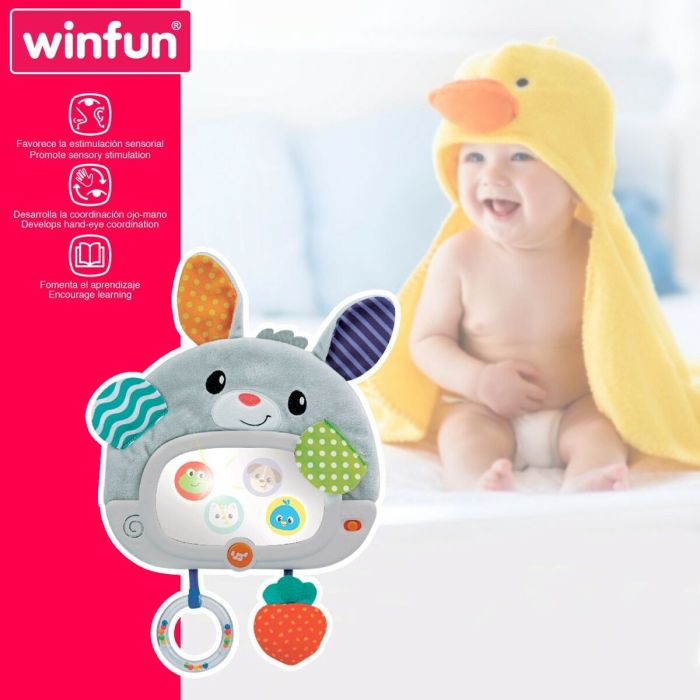 Juguete de bebé Winfun Conejo 25 x 35 x 2,5 cm (4 Unidades) 2