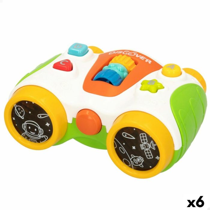 Juguete Interactivo para Bebés Colorbaby Prismáticos 13,5 x 6 x 10,5 cm (6 Unidades)