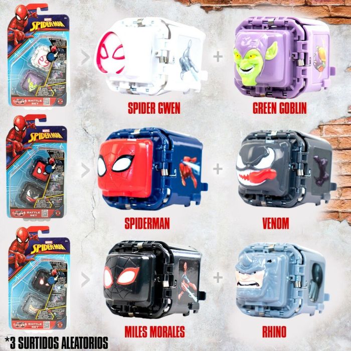Juego de habilidad Spider-Man Battle Cubes (12 Unidades) 6