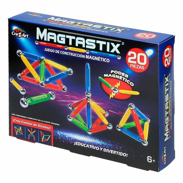 Juego de Construcción Cra-Z-Art Magtastix Beginner 20 Piezas (4 Unidades) 2