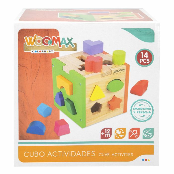 Puzzle Infantil de Madera Woomax 15 x 15 x 15 cm (6 Unidades) 1