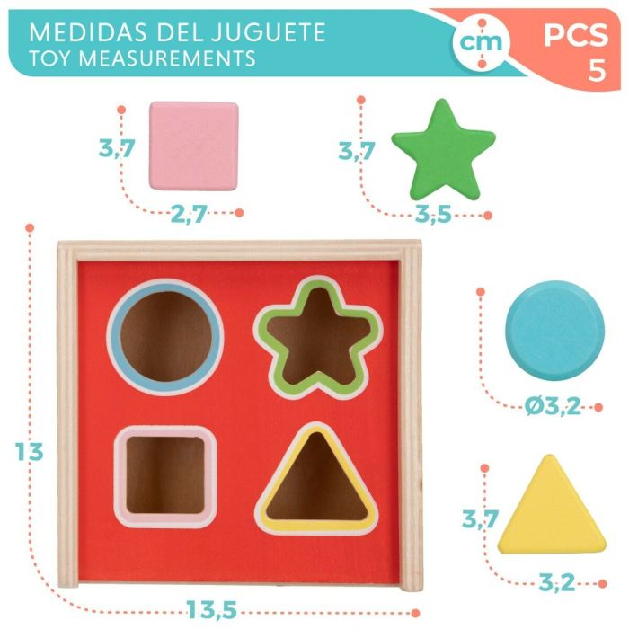 Puzzle Infantil de Madera Disney 5 Piezas 13,5 x 7,5 x 13 cm (6 Unidades) 2