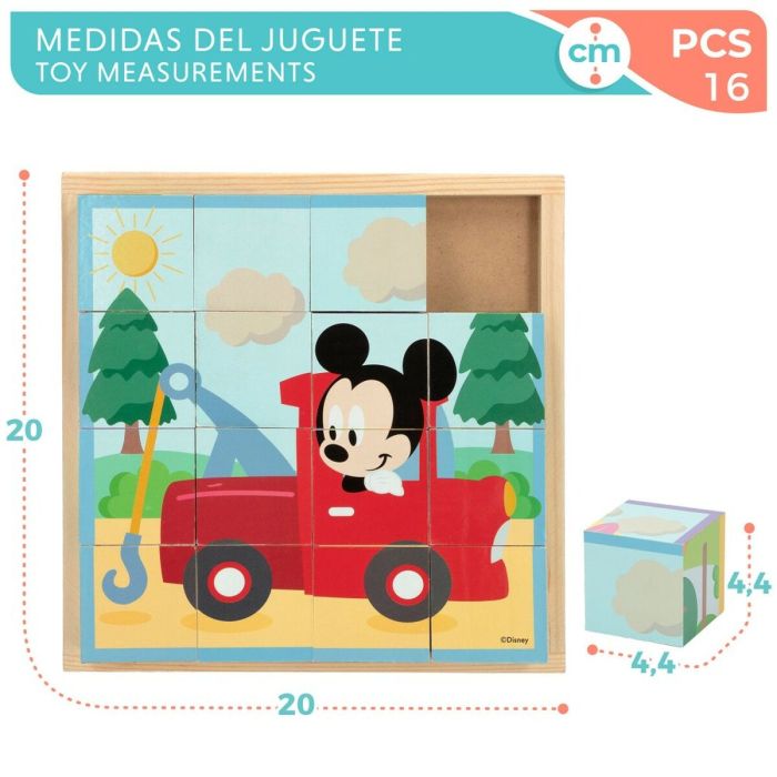 Puzzle Infantil de Madera Disney + 3 Años (6 Unidades) 3