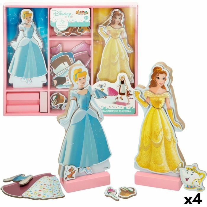 Figuras Disney Princess 45 Piezas 4 Unidades 9 x 20,5 x 1,2 cm