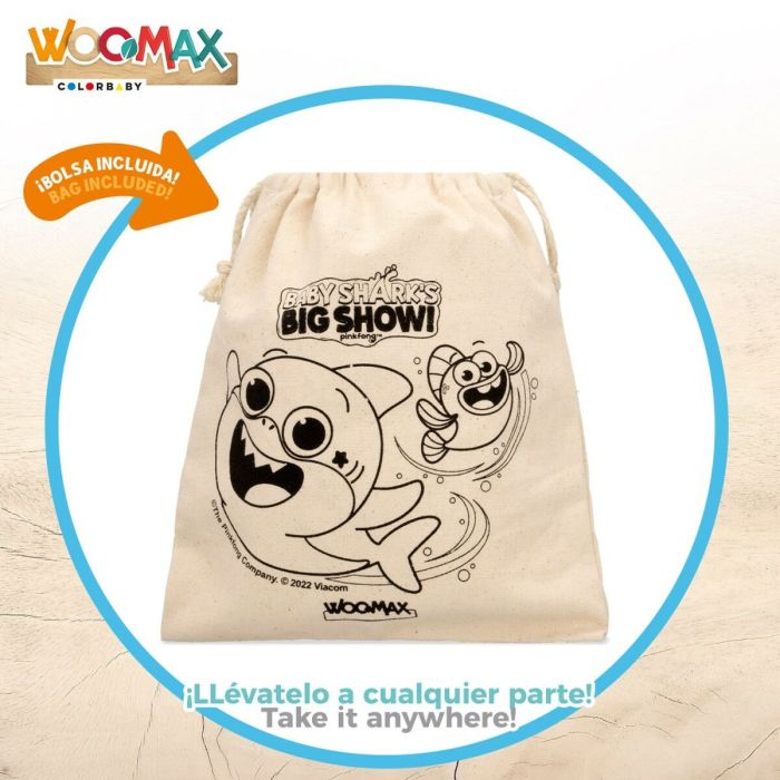WOOMAX Baby Shark's Big Show! Dominó infantil de madera