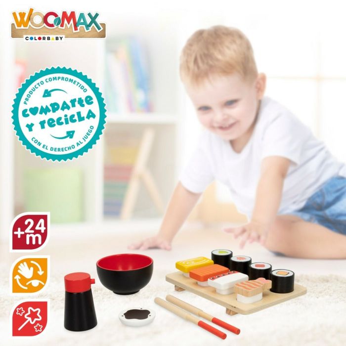 Juego de Madera Woomax Sushi 14 Piezas (6 Unidades) 4