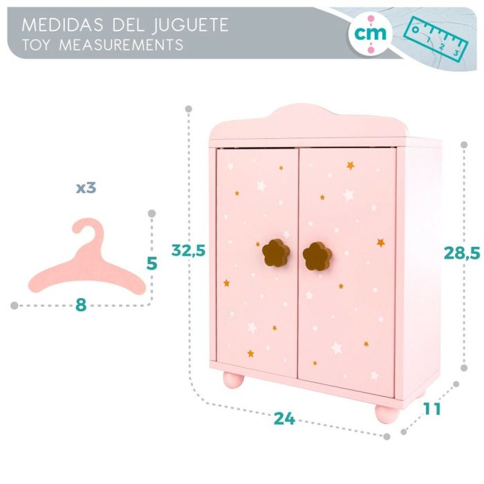 Armario Woomax Rosa Muñecas 2 Unidades 2 Armario Woomax Rosa Muñecas 2 Unidades 2