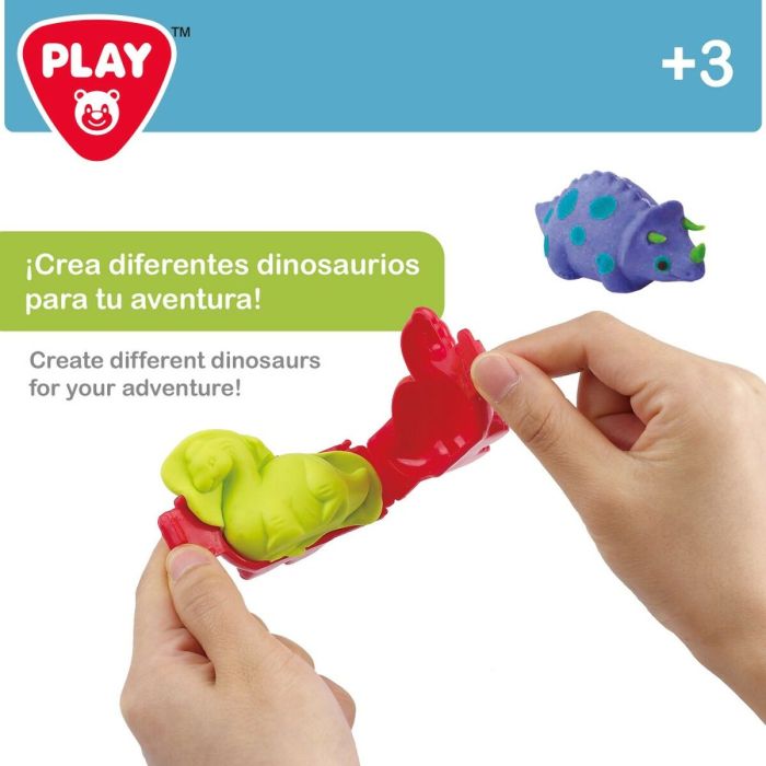 Juego de Plastilina PlayGo Dinosaurios (6 Unidades) 5