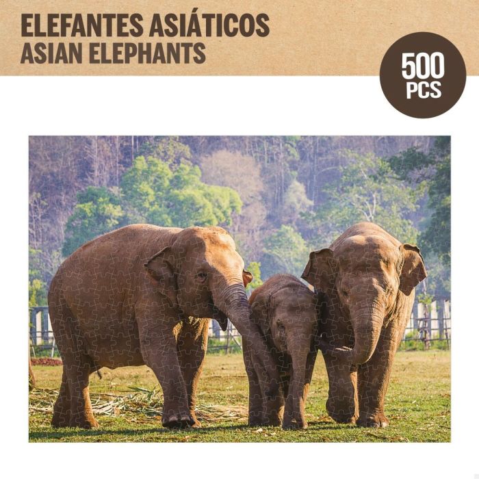 Puzzle Colorbaby Elephant 500 Piezas 6 Unidades 61 x 46 x 0,1 cm 5