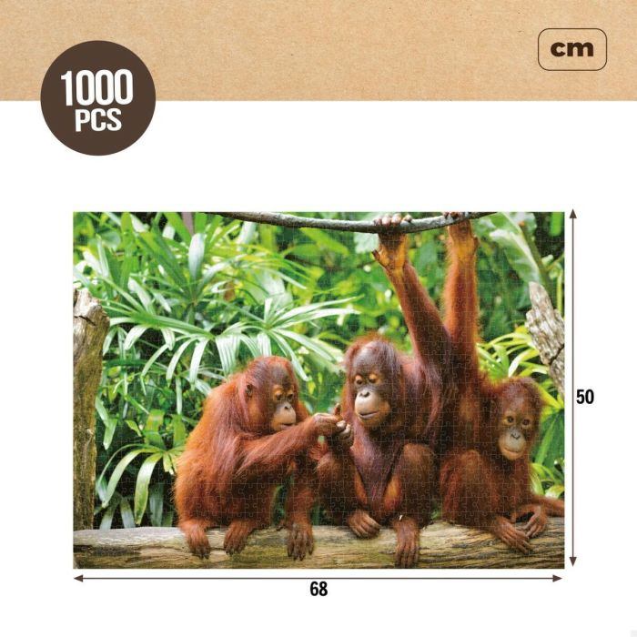 Puzzle Colorbaby Orangutan 6 Unidades 68 x 50 x 0,1 cm 2