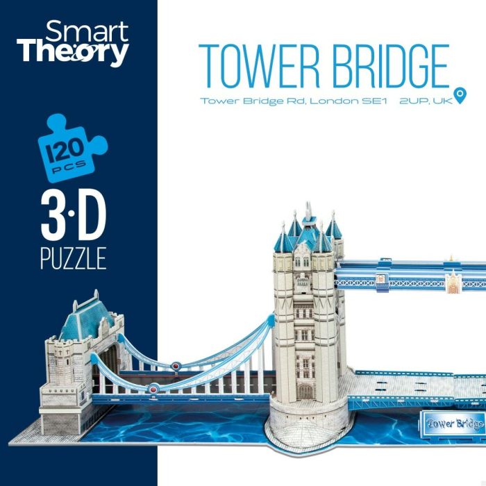 Puzzle 3D Colorbaby Tower Bridge 120 Piezas 77,5 x 23 x 18 cm (6 Unidades) 5