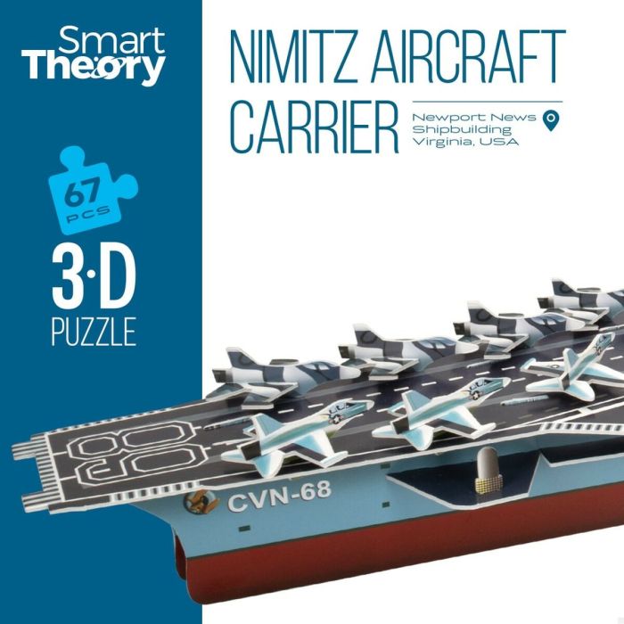 Puzzle 3D Colorbaby Nimitz Portaaviones 67 Piezas 77 x 18 x 20 cm (6 Unidades) 5