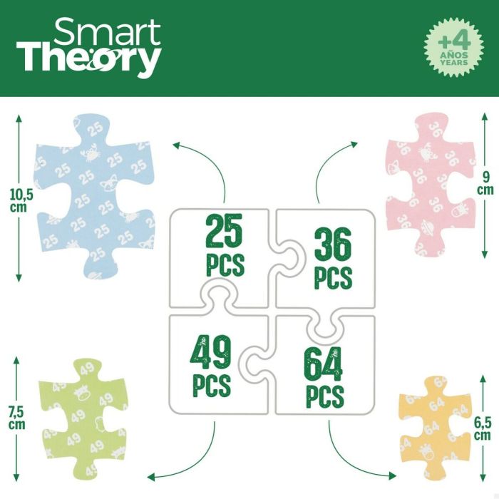 Puzzle Infantil Colorbaby 4 en 1 174 Piezas Granja 68 x 68 cm (6 Unidades) 4