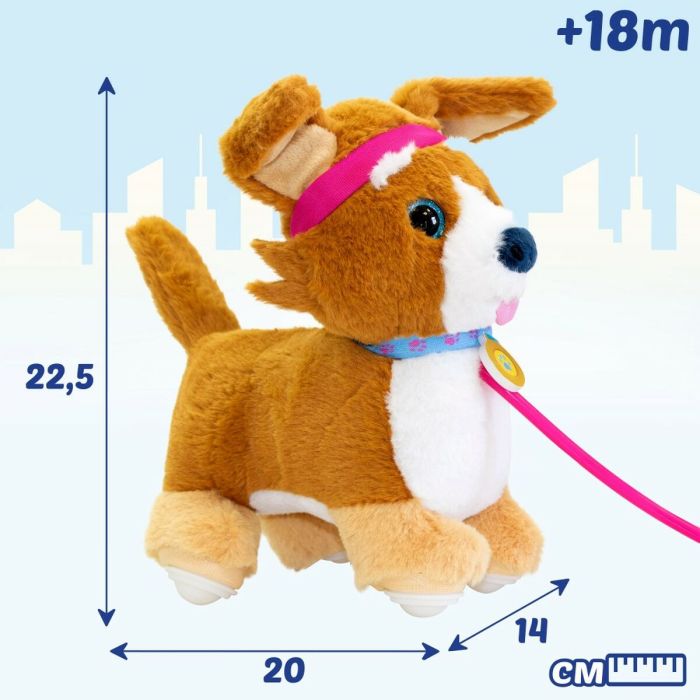 Mascota de Peluche Eolo Sprint Puppy Perro 20 x 22,5 x 14 cm (4 Unidades) 1