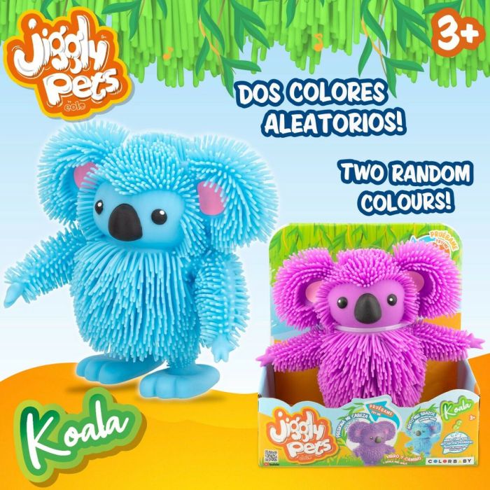 Peluche Eolo Jiggly Pets Koala 18 x 16 x 9,5 cm Plástico (4 Unidades) 5