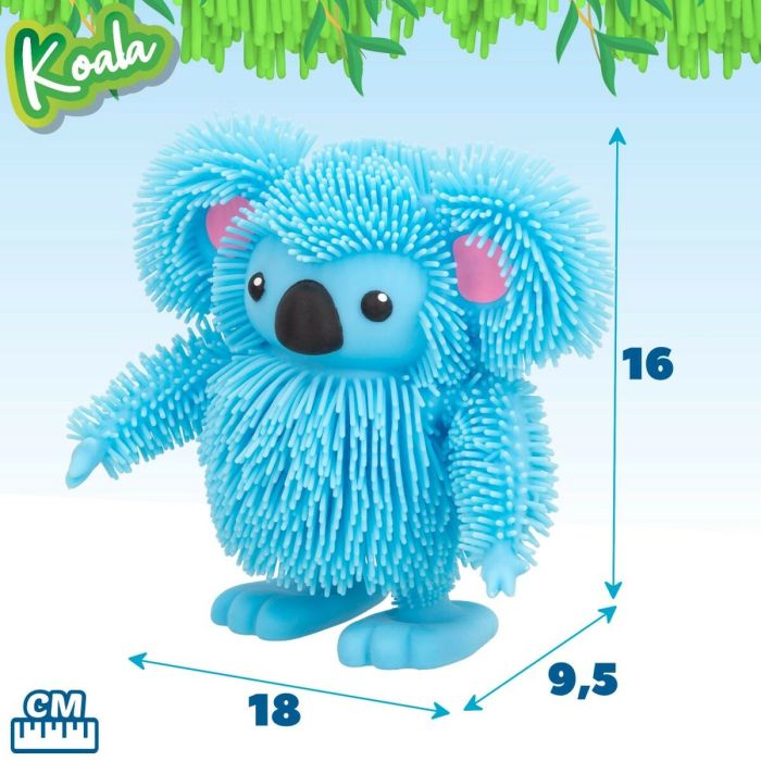 Peluche Eolo Jiggly Pets Koala 18 x 16 x 9,5 cm Plástico (4 Unidades) 1