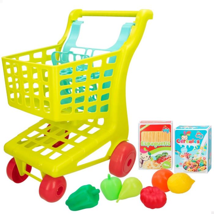 Carro de Compra Colorbaby My Home Juguete 9 Piezas 34 x 53,5 x 45 cm 6 Unidades 4