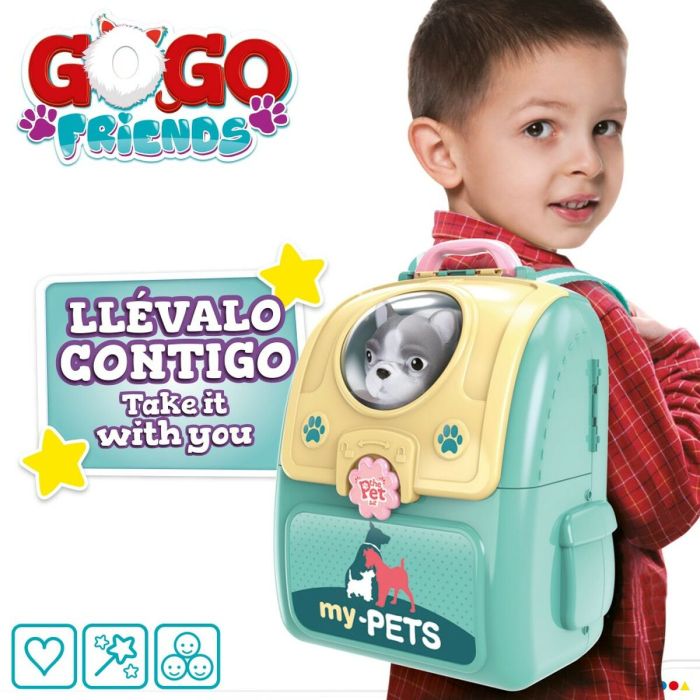 Mochila para Mascotas Colorbaby GoGo Friends Juguete 39,5 x 43 x 17 cm (6 Unidades) 2