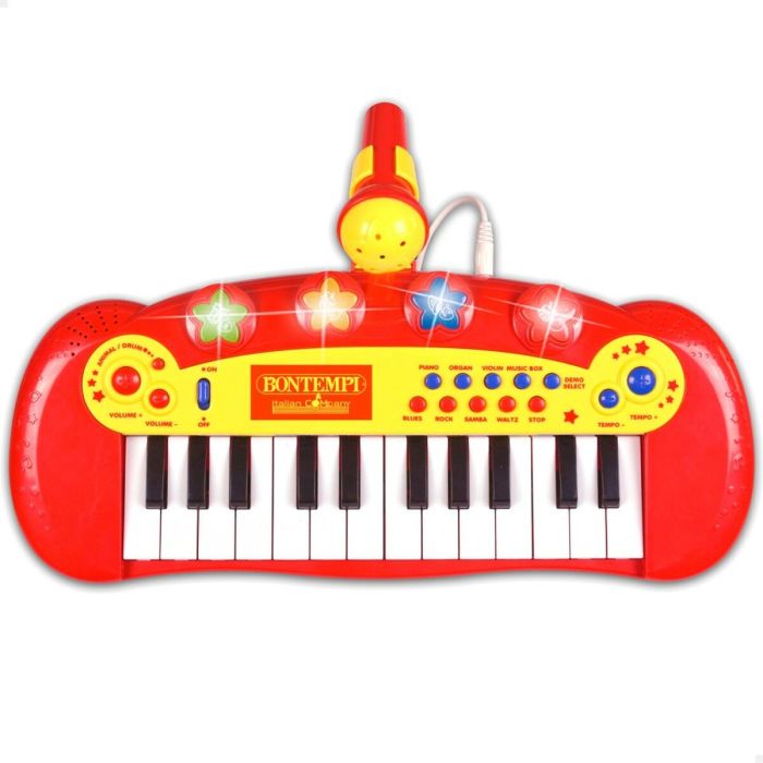 Piano Interactivo para Bebé Bontempi Infantil Micrófono 33 x 13 x 19,5 cm (6 Unidades) 5
