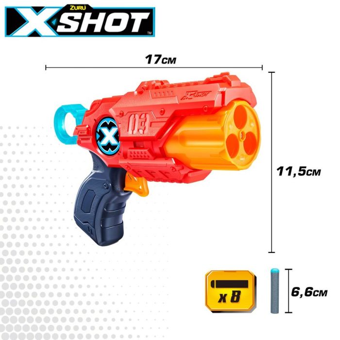 Pistola de Dardos Zuru X-Shot Excel MK3 17 x 12 x 4,5 cm 6 Unidades 3