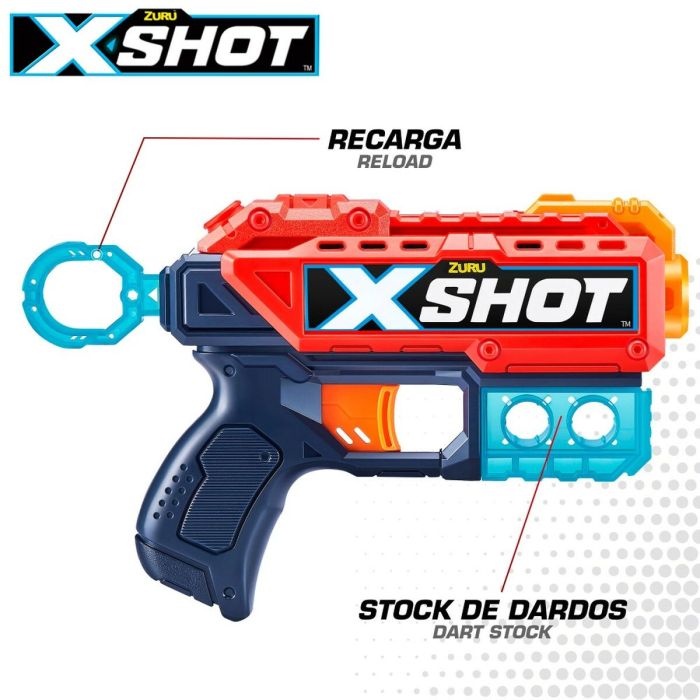 Pistola de Dardos Zuru X-Shot Excel Kickback 12 Unidades 20 x 13 x 4 cm 4