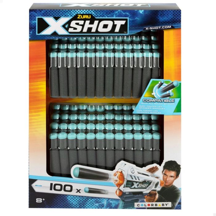 Dardos Zuru X-Shot 100 Piezas 1,3 x 6,7 x 1,3 cm (12 Unidades) 5