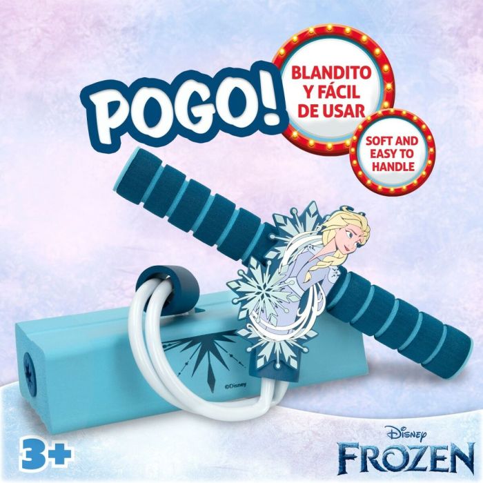Saltador pogo Frozen Azul Infantil 3D (4 Unidades) 3