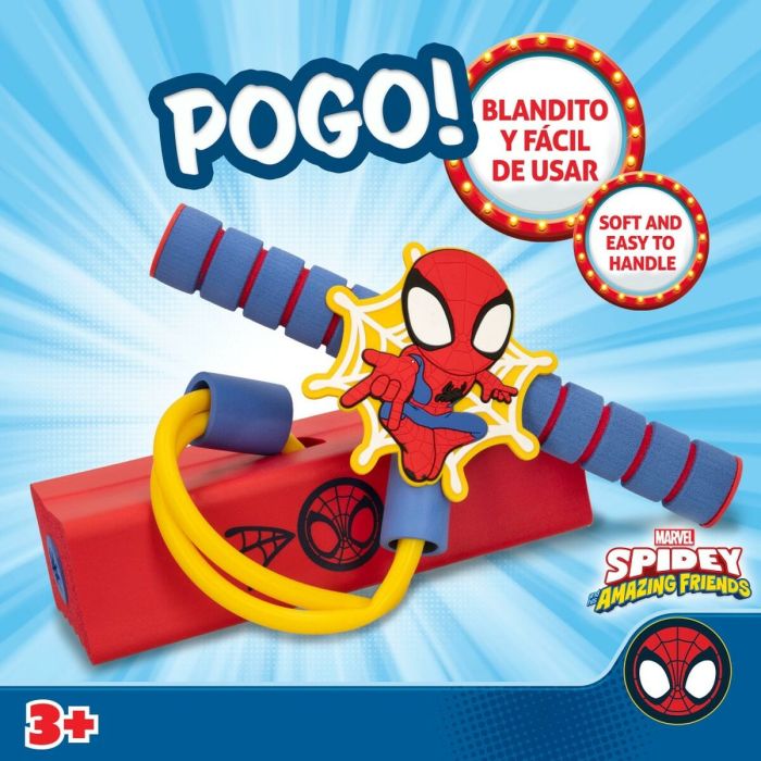 Saltador pogo Spider-Man 3D Rojo Infantil (4 Unidades) 2