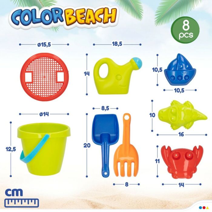 Set de Juguetes de Playa Colorbaby Polipropileno (18 Unidades) 1