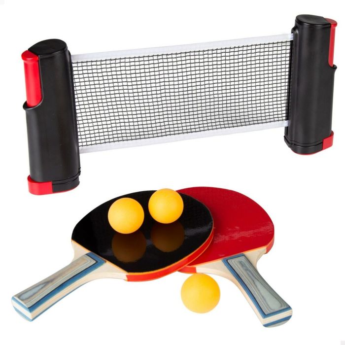 Set Ping Pong con Red Aktive 165 x 19,5 x 5,5 cm (4 Unidades) 4