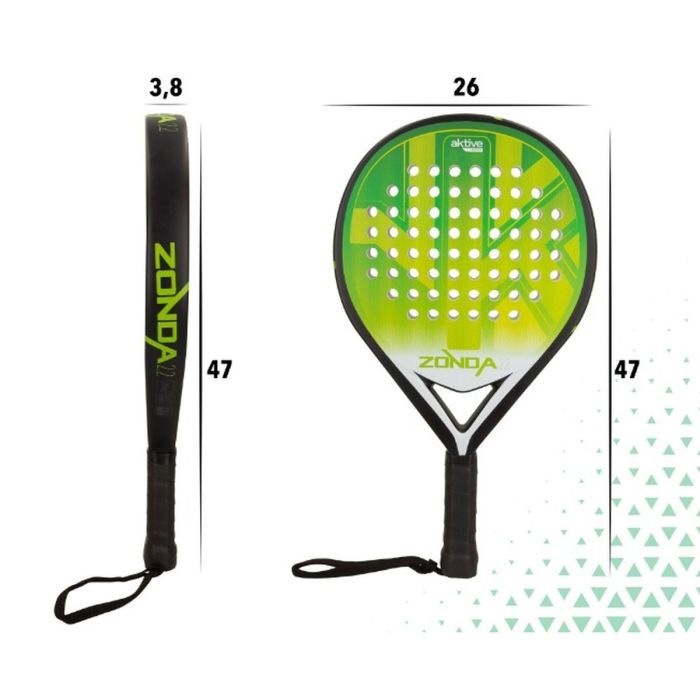 Raqueta de squash Aktive Negro/Verde (4 Unidades) 1