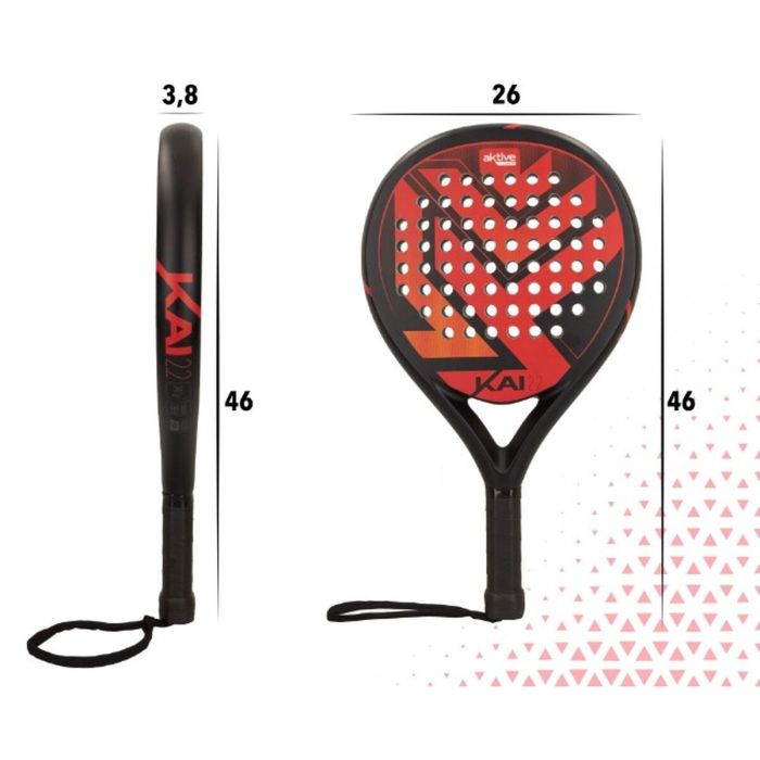 Raqueta de squash Aktive Negro/Rojo (4 Unidades) 1