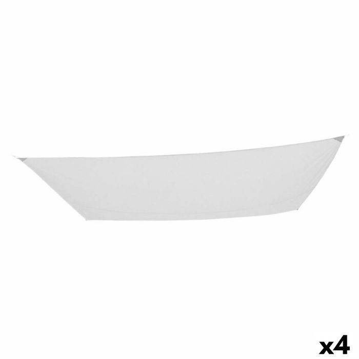 Velas de sombra Aktive Triangular Blanco 300 x 400 cm (4 Unidades)