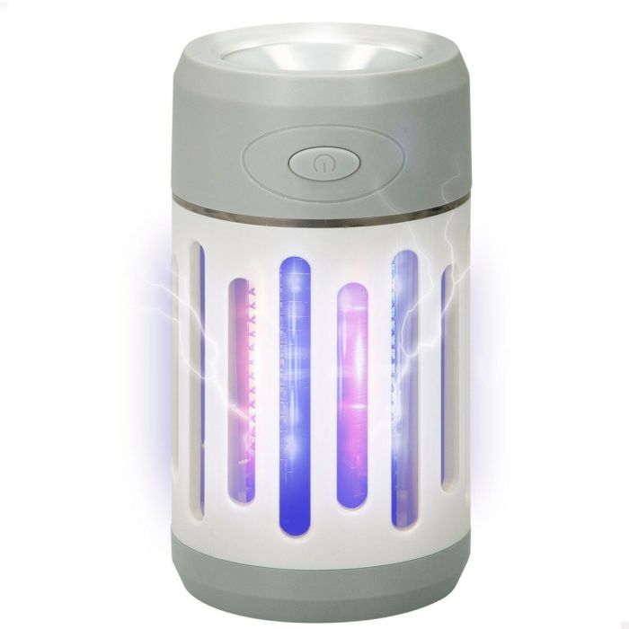 Lámpara Antimosquitos Recargable con LED 2 en 1 Aktive 7 x 13 x 7 cm (4 Unidades) 5