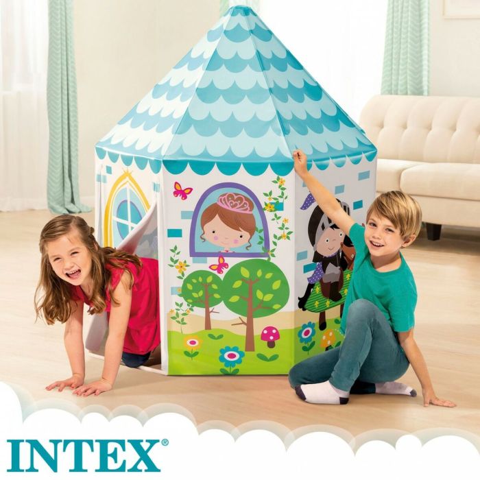 Casa Infantil de Juego Intex Princesa 104 x 104 x 130 cm (4 Unidades) 2