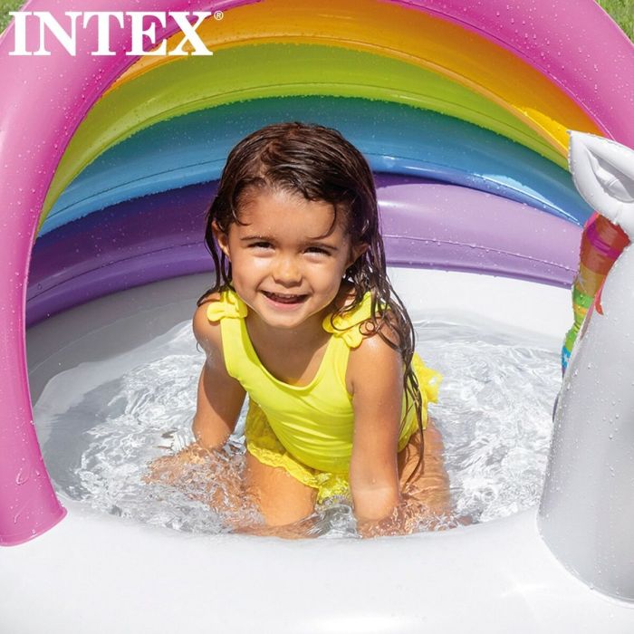 Piscina Hinchable para Niños Intex Unicornio Toldo 102 x 69 x 127 cm 45 L (6 Unidades) 2