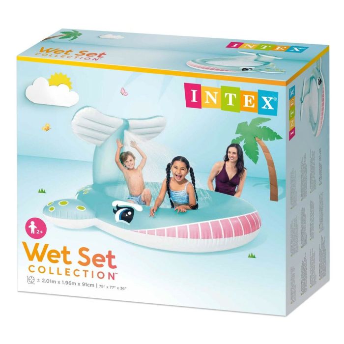 Piscina Hinchable para Niños Intex Ballena 196 x 91 x 201 cm 200 L (4 Unidades) 1