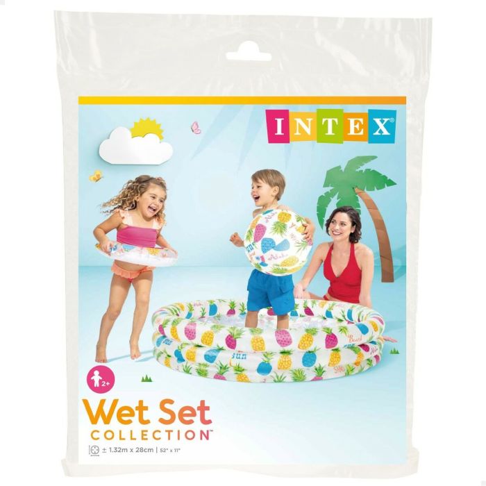 Piscina Hinchable para Niños Intex Piñas Aros 248 L 132 x 28 x 132 cm (12 Unidades) 1