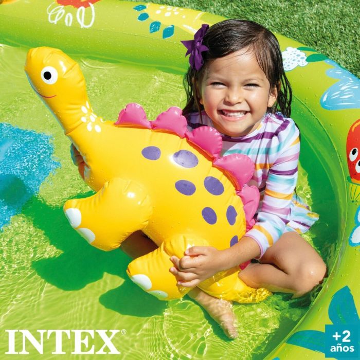 Piscina Hinchable para Niños Intex Dinosaurios Parque de juegos 191 x 58 x 152 cm (3 Unidades) 1