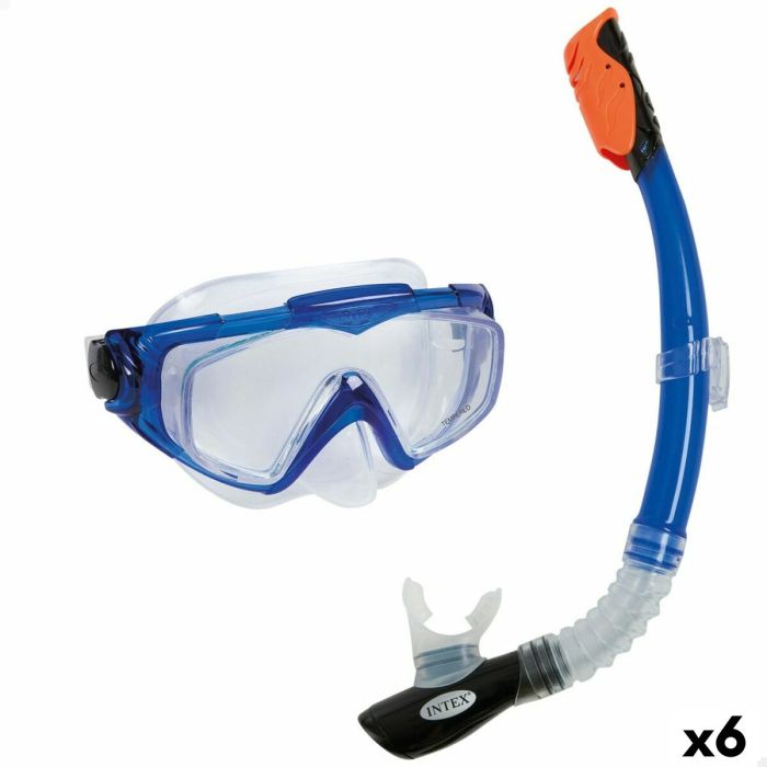Gafas de Buceo con Tubo Intex Aqua Pro Azul 4