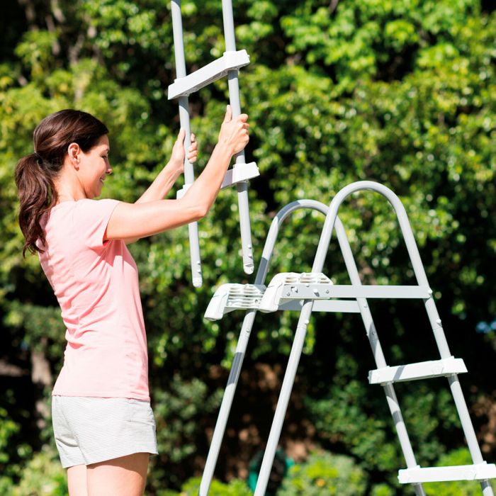 Escalera para Piscina Intex 107 cm 3 Unidades 2