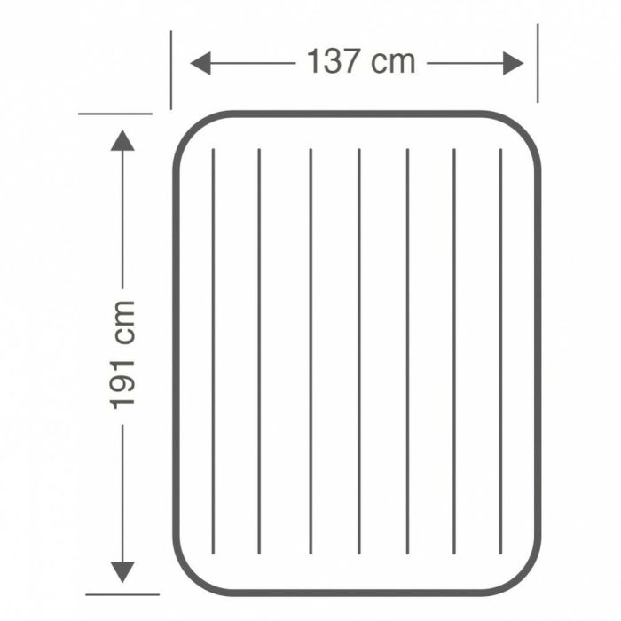 Colchón Hinchable Intex 137 x 25 x 191 cm (3 Unidades) 1