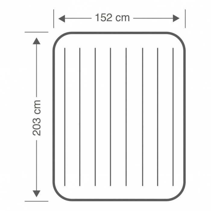 Colchón Hinchable Intex 152 x 25 x 203 cm (3 Unidades) 1