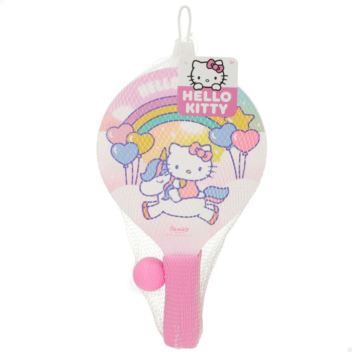 Palas de Playa con Pelota Hello Kitty Madera (12 Unidades) 1