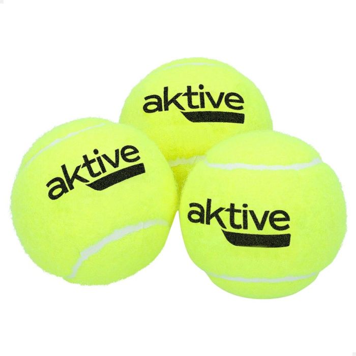 Pelotas de Tenis Aktive Pro 3 Piezas Amarillo 6 Unidades 2
