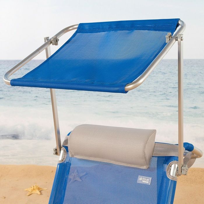 Silla de Playa Aktive Azul 47 x 67 x 43 cm (2 Unidades) 1