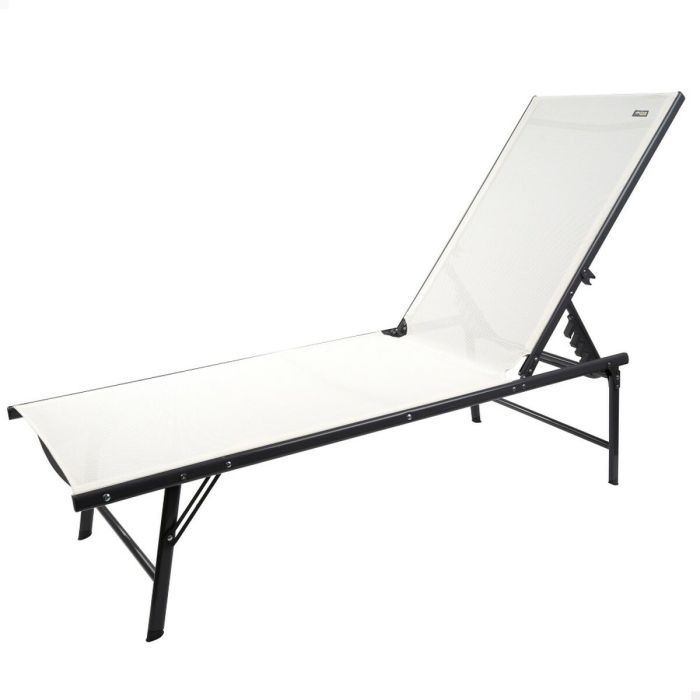 Tumbona reclinable Aktive Blanco 180 x 35 x 49 cm (2 Unidades) 6