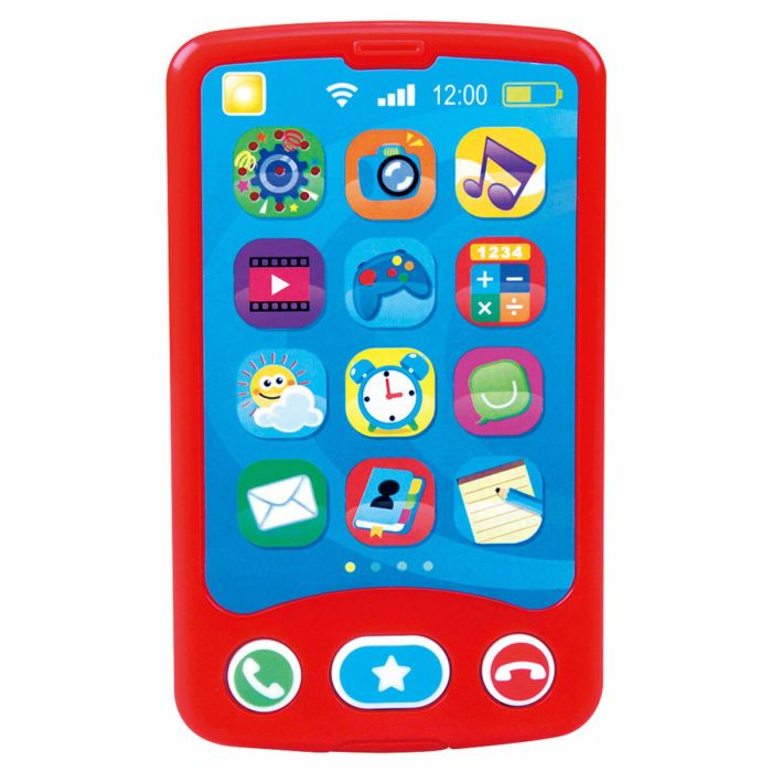 Teléfono de Juguete PlayGo Rojo 6,8 x 11,5 x 1,5 cm (6 Unidades) 3